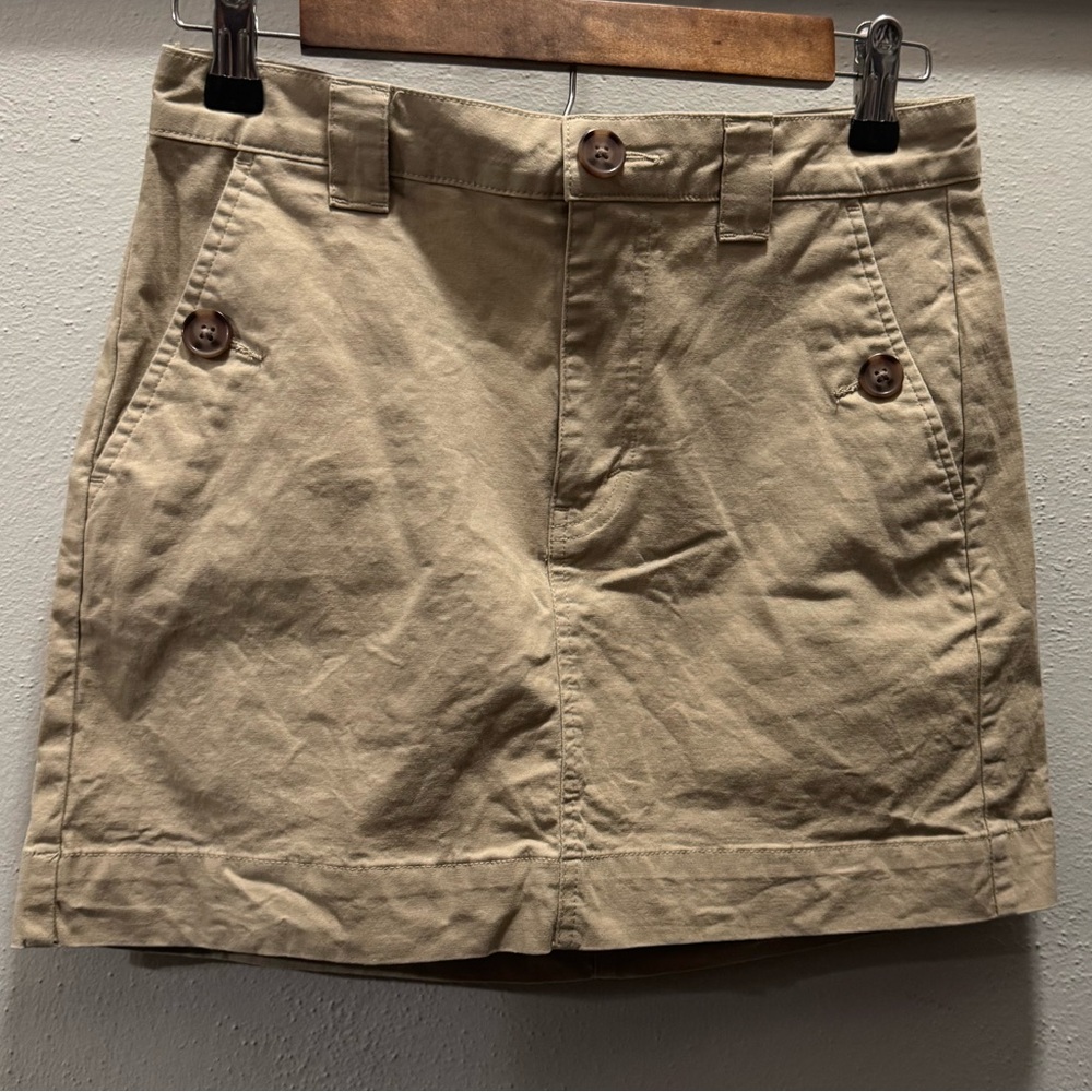 Wild Fable Khaki Mini Cargo/Chino Skirt